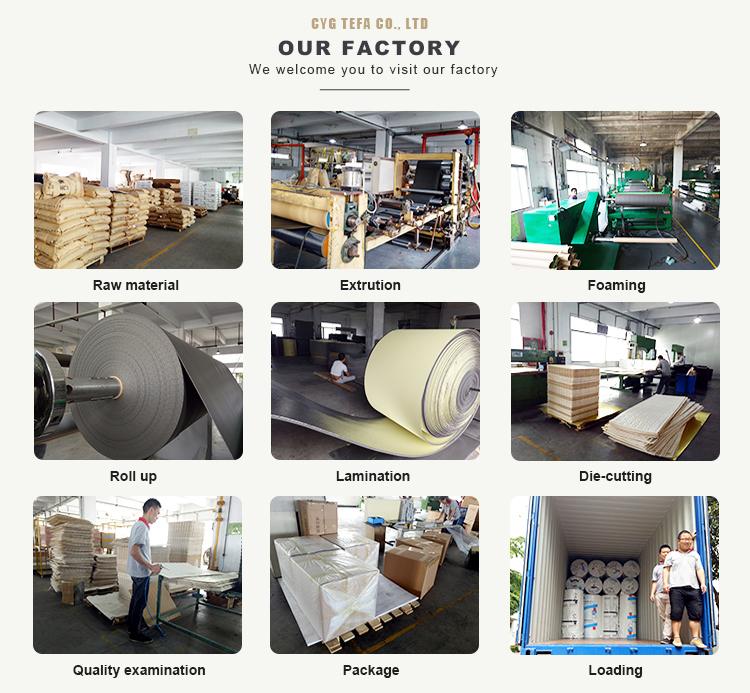 WPC Floor Backing Material 67kg 100kg/M3 IXPE Foam Underlay