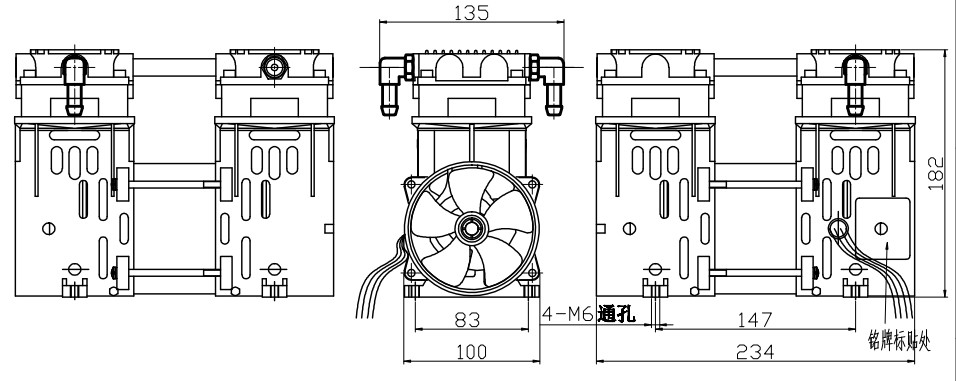 70L/M Oilless Air Compressors 5L High Pressure Portable Oxygen Concentrator Compressors