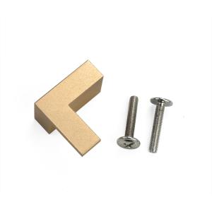 China OEM Design Brush Gold Aluminum Cabinet Handles 2.36 inch With Screw wholesale