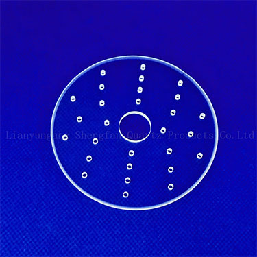 Semiconductor Laser Drilling Transparent Quartz Glass Plate With Hole