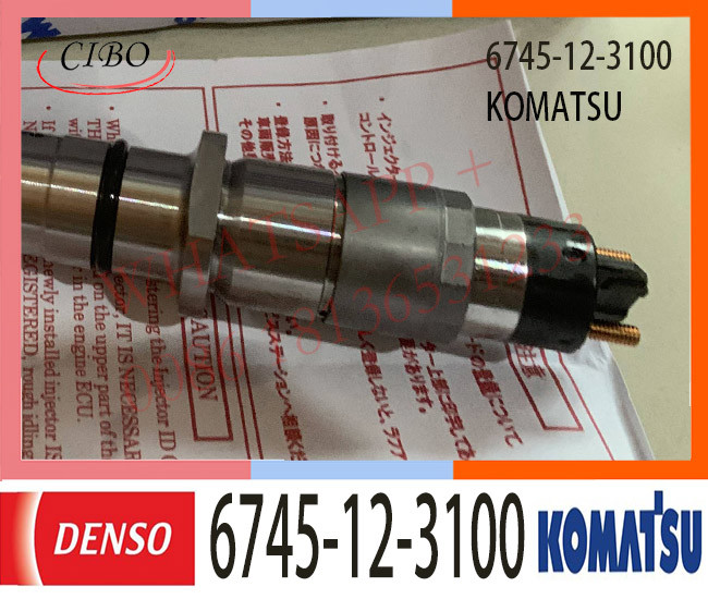 6745-12-3100 KOMATSU Fuel Injectors 0445120236 PC300-8 PC300LC-8 D65EX-15E0 6D114