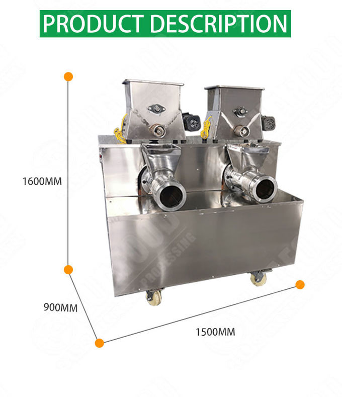 Macaroni Shell Pasta Making Machine 100r/Min CE ISO Certificated