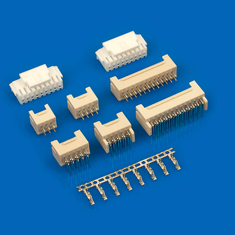 RoHS 2*XP Double Row 2mm Pitch Wire To Board Connector With Buckle And Cover