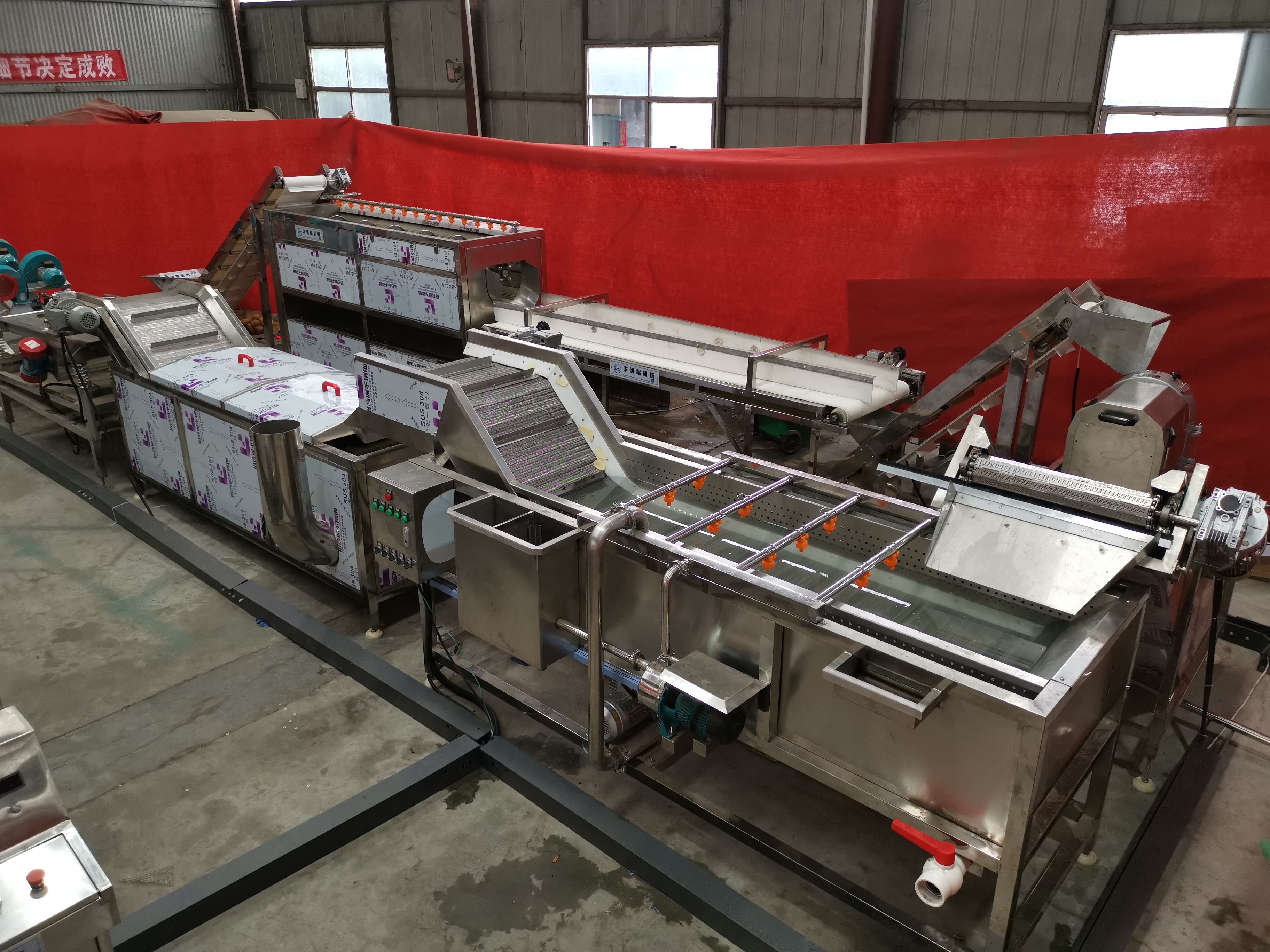 380v Frozen French Fries Making Machine Chips Processing Easy Opreation