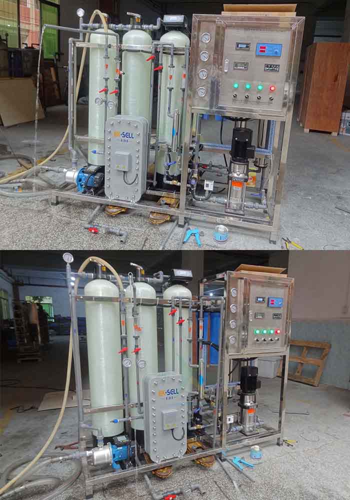 Portable Mobile Ultrapure Water System Containerized Seawater Desalination Plant 500LPH