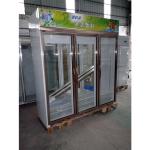 Fan Cooling Dual Side Upright Display Refrigerator