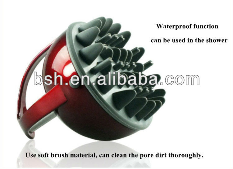 Handheld Electric Scalp Massage Brush , Anti Oily Hair Scalp Massager Shampoo Brush
