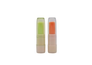 China AS Cap ABS Tube ECO Friendly 4ml Green Lip Balm Tubes For Beauty Packaging wholesale