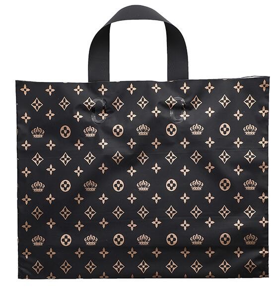 100% Biodegradable PE Die Cut Patch Handle Color Printed Custom Plastic Shopping Bags Personalized,promotional recycle g