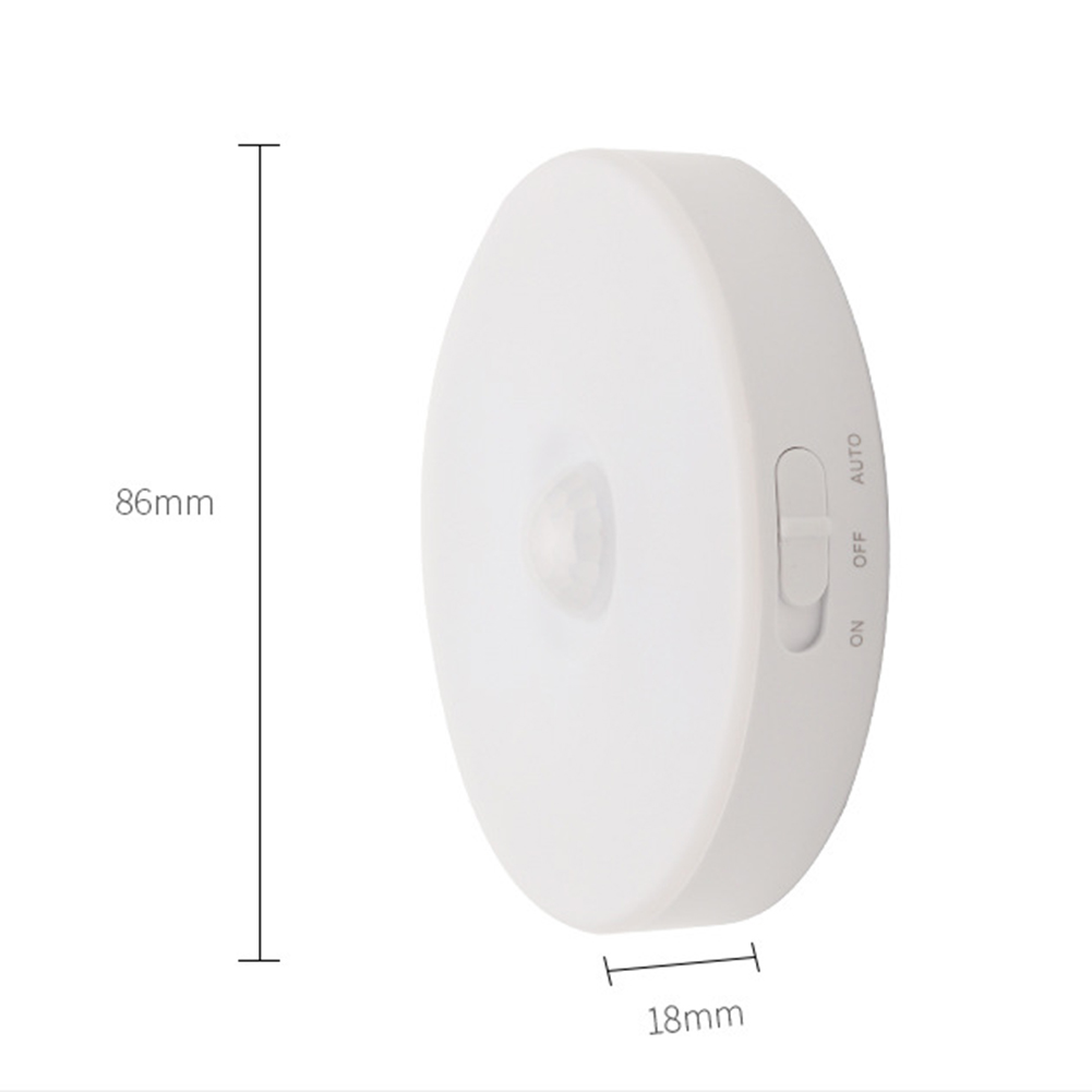 Stick Anywhere 86*18mm USB Rechargeable Motion Sensor Light Cold White