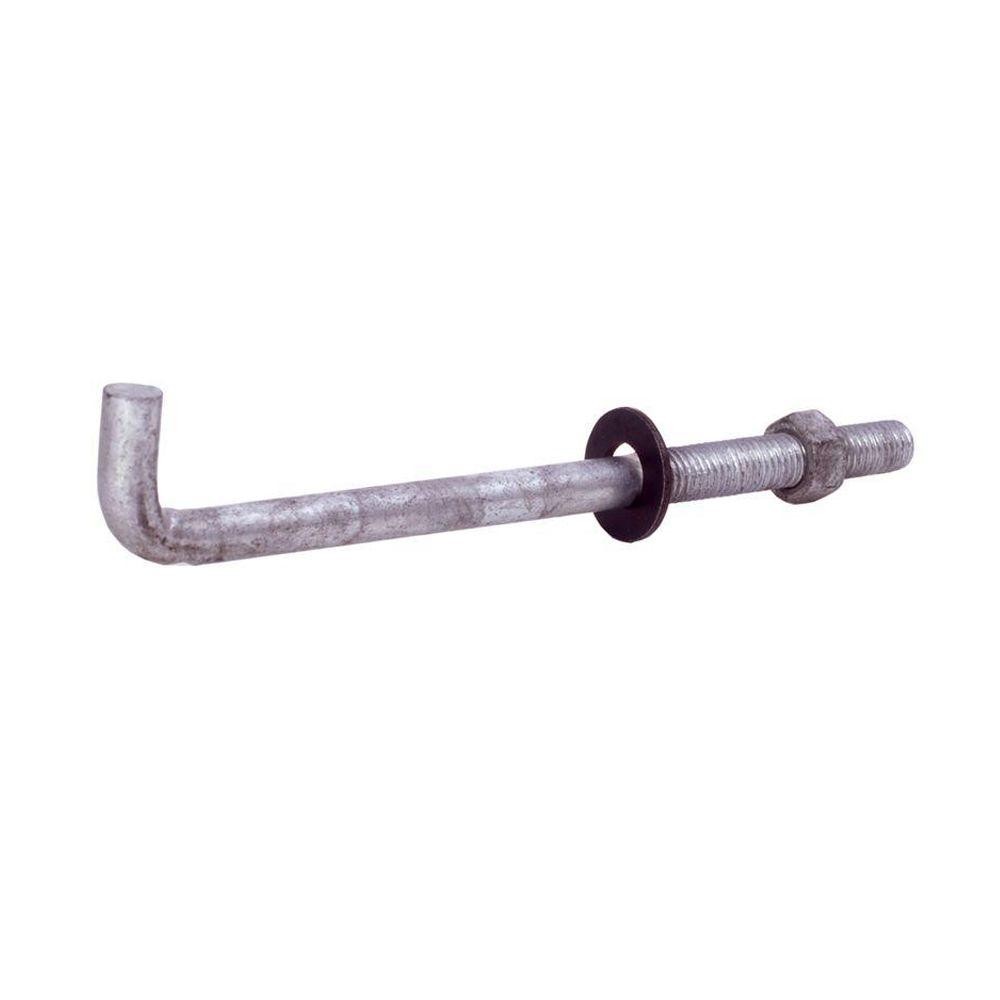 DIN Standard Blackening Welding Embedded Parts 7-Shaped Anchor Bolt for High Strength