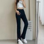 Dark Blue High Waist Stretch Pencil Jeans Nine Points