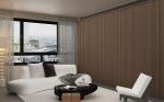 Hotel Recycled Wall Slat Wood Harmless 3 Sides Coated 500x2700x21mm