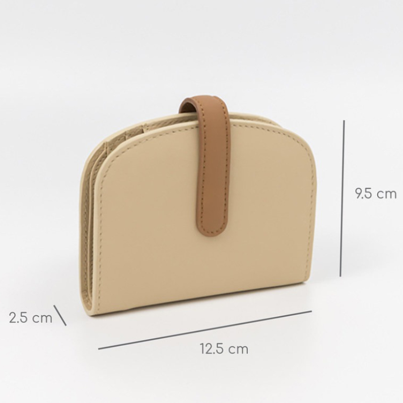 Fashionable Leather Shell-Shaped Mini Korean Version Ins Coin Purse Wallet for Ladies