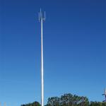 Hot Roll Steel Q235 Telecommunication Towers Anti - Corrosion With Four