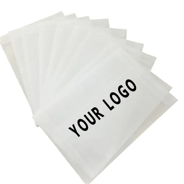 Biodegradable Self Adhesive Seal Waxed Paper Envelopes With Custom Logo
