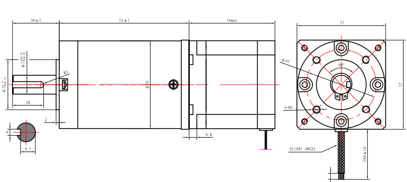 6V Stepper Motor 1.2A NEMA 17 Closed Loop Stepper Motor 1.8 Degree