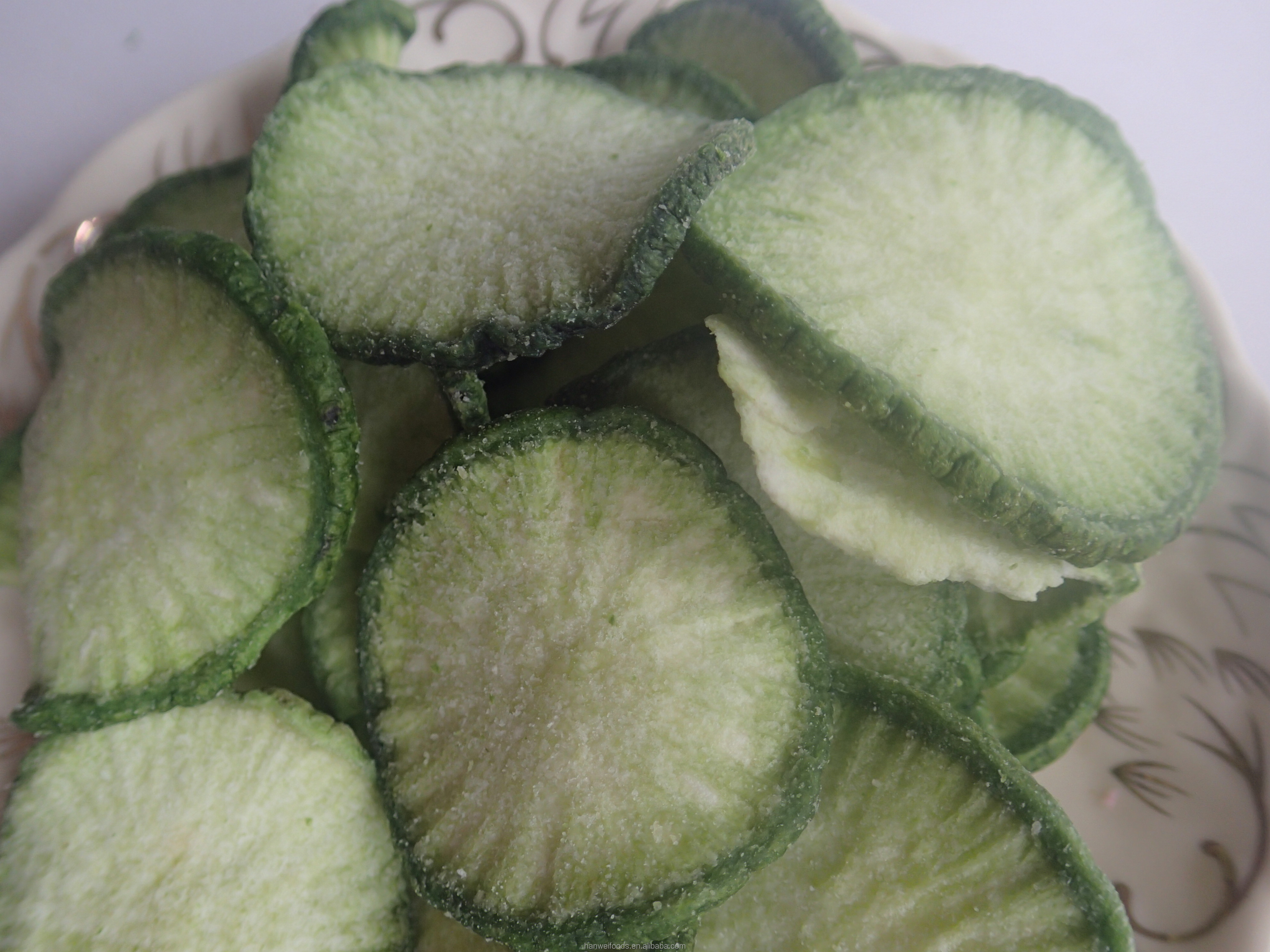 Palm Oil Dried Fruits Vegetables Healthy Crispy Green Radish Chips