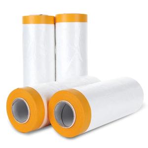 China PE Transparent Pre Taped Masking Film Paper Dustproof Auto Painting wholesale
