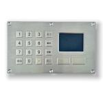 IP65/IK07 Waterproof/Dustproof Industrial Stainless steel Keypad integrate with