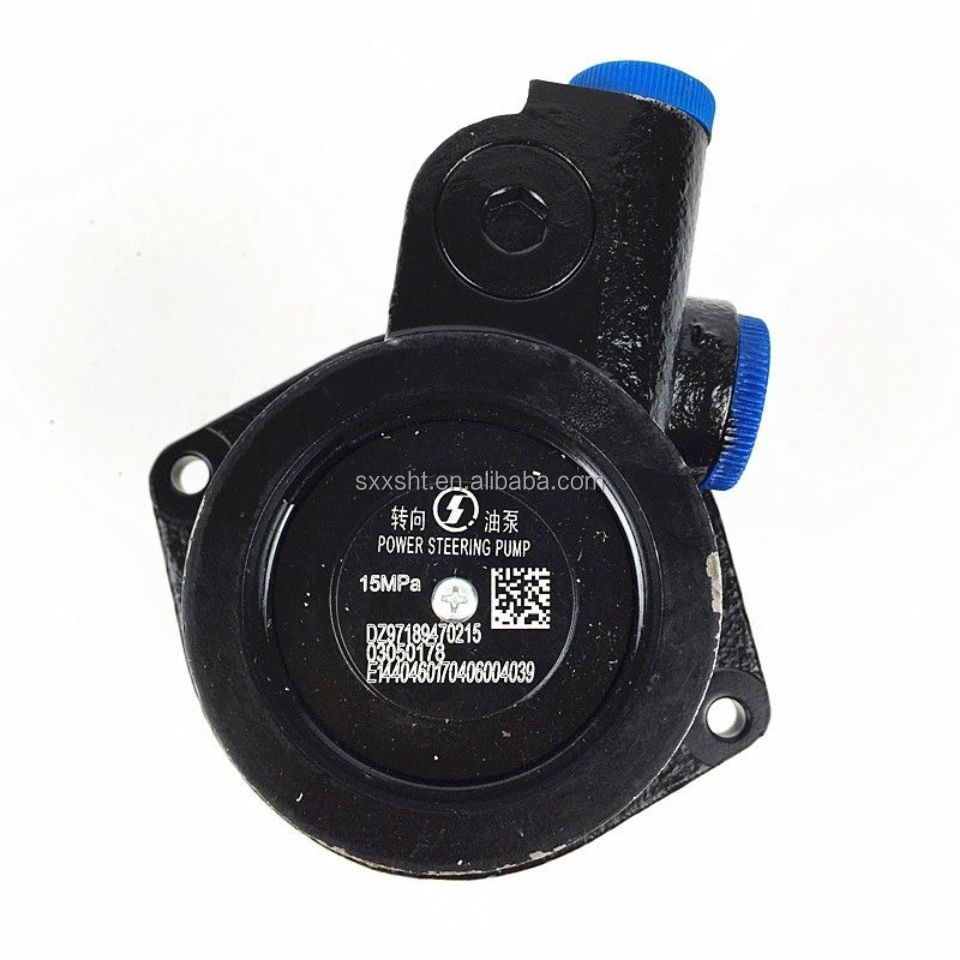 Steering System DZ9100130037 Power Steering Pump for HOWO Shacman Truck Parts Black