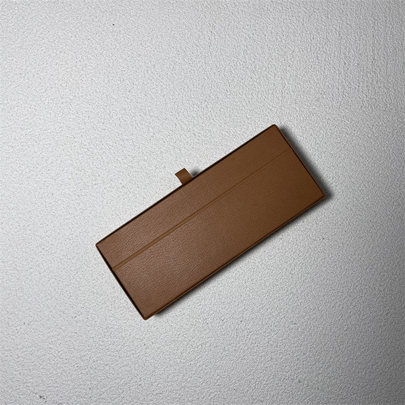 Classial Light Brown PU Gift Packaging Box for Pen Gift