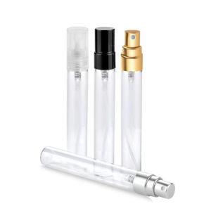 China 2ml Tubular Pen Spray Bottle Clear Essential Oil Glass Vials wholesale
