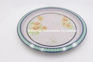 China Party Tinplate Round Dish Serving Tray Wedding Plates Set wholesale