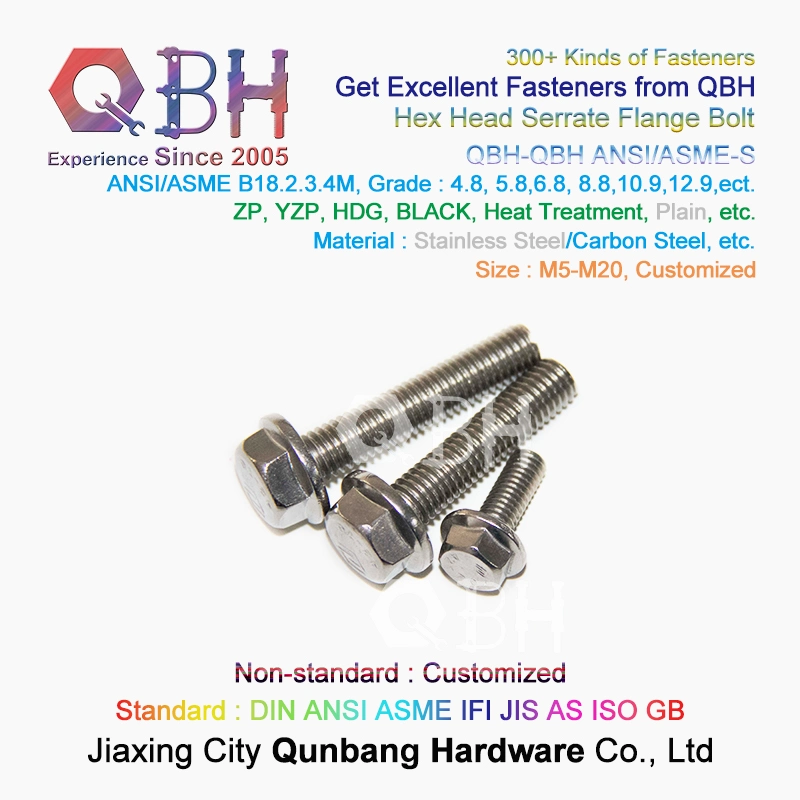 Hexagonal Flanged Bolt with Serrationn
