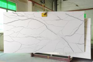 China Scratch Resistant Grey Veined Calacatta Quartz Stone Building Materials wholesale