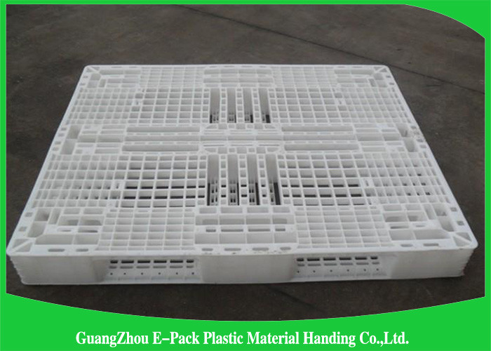 Single Faced Plastic Euro Pallets 100% Virgin HDPE Ventilated For Warehouse