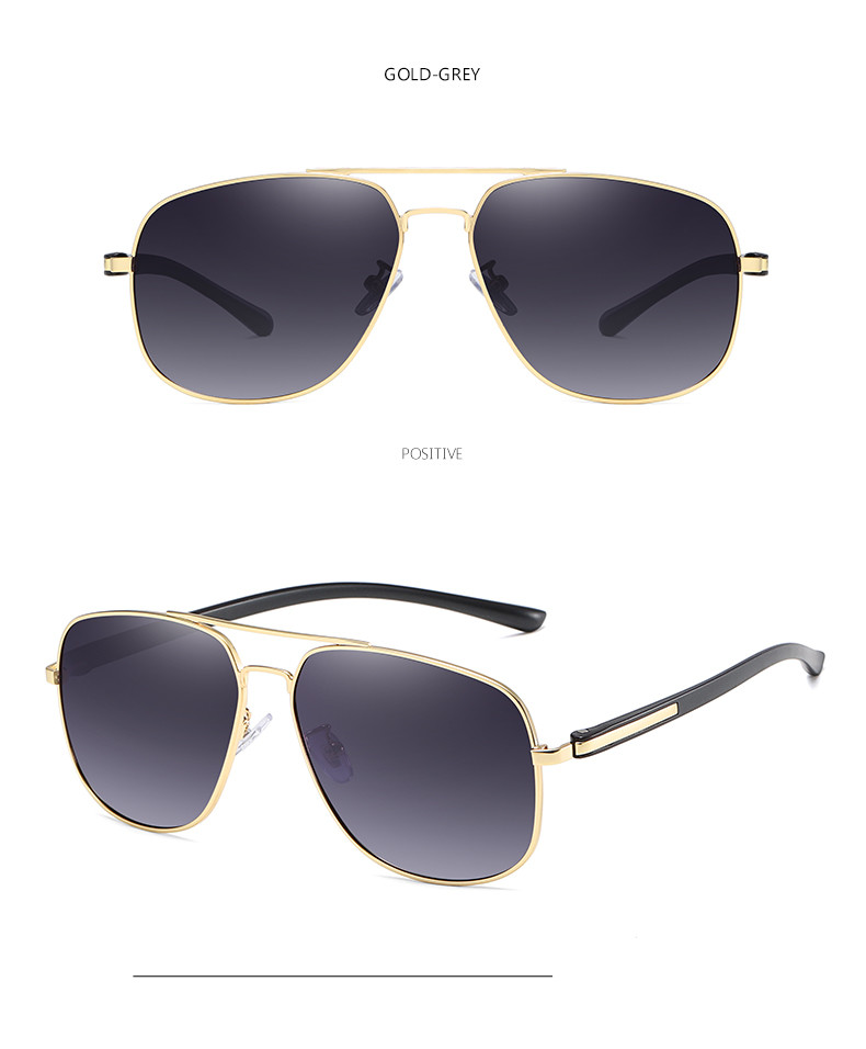 Unique Trending Uv400 Polarized Sunglasses BSCI Square Ocean Lens