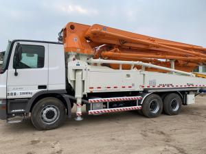 China Second Hand 49m Actros Concrete Pump Boom Truck wholesale