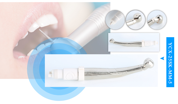 4 Holes Dental Lab Handpiece / Micro Motor Contra Angle Handpiece For Dental