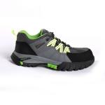 Punture Resistant Low Cut Steel Toe Work Shoes Microfiber Leather Fashion Green
