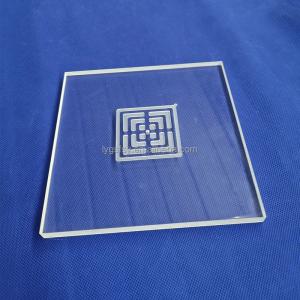 China Factory Custom High Temperature Sandblasting Logo Quartz Sheet wholesale