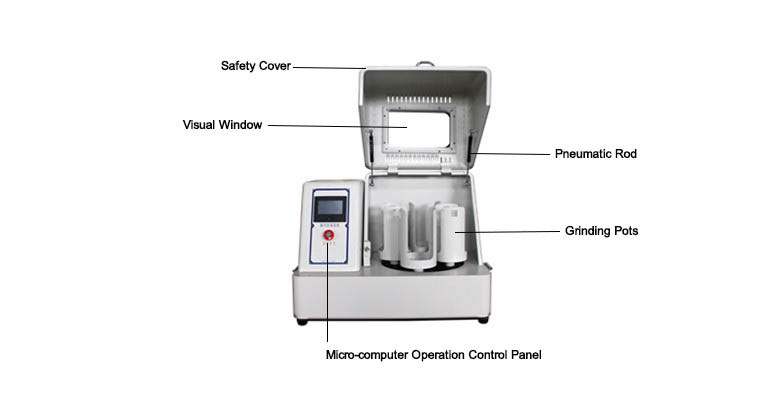 Micro Computer Touch Screen Planetary Ball Mill For Lab