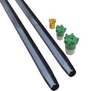 China 7 Degree Steel Rock Tapered Drill Rod Mining Hex Drill Rod 800mm - 6100mm Length wholesale
