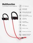 Bluetooth Headphones Wireless Earbuds IPX7 Waterproof Sports Earphones Mic HD