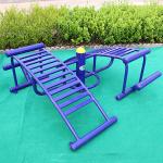Galvanized Steel Outdoor Fitness Equipment For Adults Crackproof UVresitant