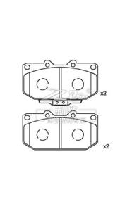 China Durable Ceramic Rear Brake Set 04465 35290 For Toyota wholesale
