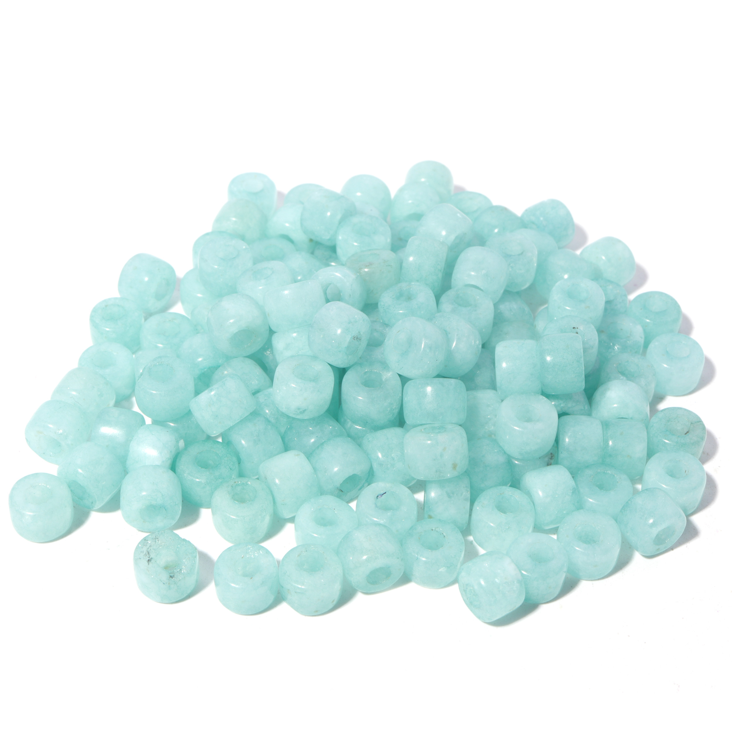 100 Colors Gemstone Forte Beads 6*8mm*2.0 Holes DIY Patterns With Rope