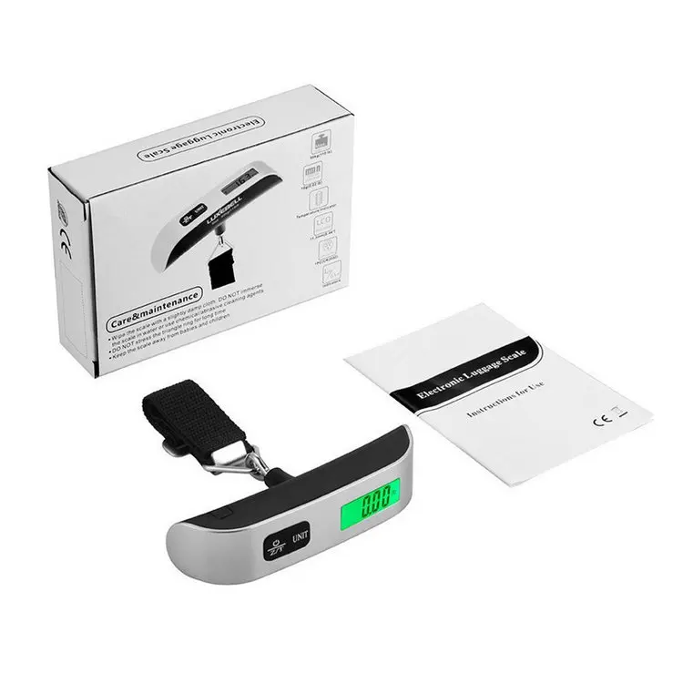 High Precision Digital Luggage Scale with Belt Maximum Weight Recommendation 50kg Single-point Type