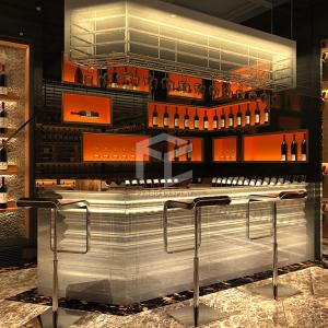 China Monomer Design Wine Display Cabinet 15mm Thick MDF Available wholesale