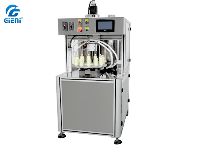 Multi Colors Spiral Lip Gloss Filling Machine 12L Material Tank