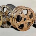 Smooth Surface Car Wheel Auto Parts Spray Chrome Plating