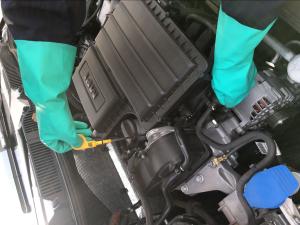 China Reusable Industrial Unlined Nitrile Rubber Gloves Chenical Resistant Cut Reisitant wholesale