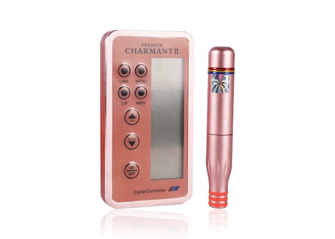 12V Digital Charmant Permanent Makeup Machine Kit Microblading Tattoo LCD Screen