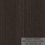 Decorative Black PVC Film 1260mm - 1330mm Width Wooden Grain