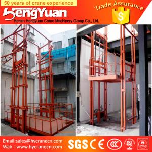 China CE approved guide rail chain cargo lifting equipment wholesale